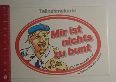 Sticker/Decal: Solitaire colorful care is nothing too colorful for me (171116195)