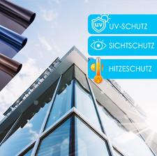 8€/m² Sonnenschutzfolie Fenster innen Spiegelfolie Fensterfolie UV-Schutz