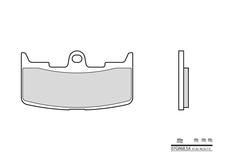 Plaquettes de frein avant Brembo 38800348 pour rénover une Buell XB12SS
