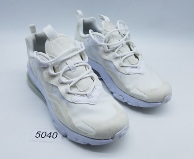 Nike Air Max 270 React (GS) Youth's Size 6.5Y Running Shoes Bone White