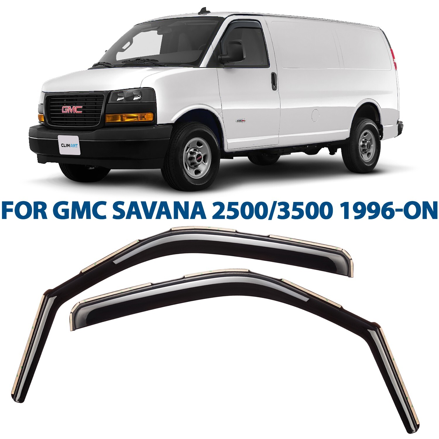 Rain Guards Vent Visors Shade for 1996-2024 GMC Savana 2500/3500 | eBay