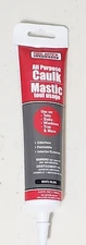 All Purpose Caulk Mastic Silicone Sealant White Tubs Sinks Windows Trim 4.0oz