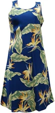 Bird of Paradise #5 Women's Short Tank Flared Hawaiian Dress