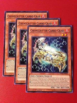 Yugioh Cards Starter Deck Yu-Gi-Oh! TCG Chemicritter Gemini Deck Core - 21  Card Set With Carbo Crab - Complete & Ready To Play