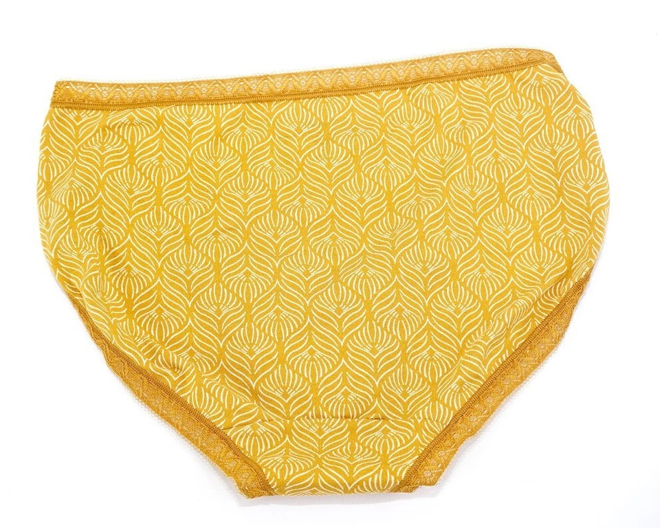 Soma Intimates Algodón Modal Pierna Alta ~ Pluma Geo M Butternut~ Talla: S [NUEVO CON ETIQUETAS] Foto 2 de 3