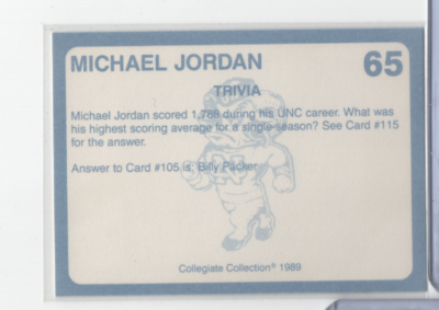 Michael Jordan NC North Carolina's Finest 65 Collegiate Collection
