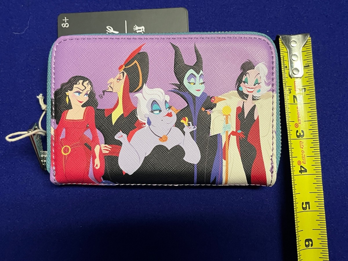 Loungefly DISNEY Villains Color Block Wallet New MALEFICENT URSULA JAFAR  CRUELLA