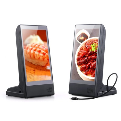 Wireless Digital Menu Display Restaurant Power Bank Table Advertising Player