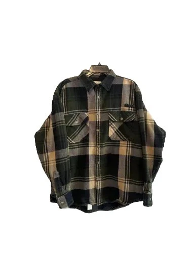 CABELAS Shirt Menss L Green Roughneck Heavy Flannel Plaid Outdoors Work Chore
Opens in a new window