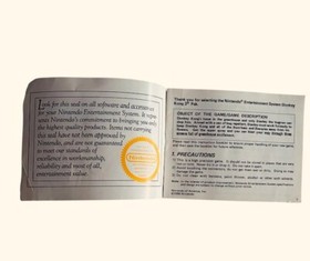 Nintendo NES Donkey Kong Manual Instruction Booklet Only No Game 1986