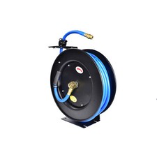 AAIN Auto Car Rewind Retractable Heavy Duty Steel Air Hose Reel, 3/8" x 50 Ft