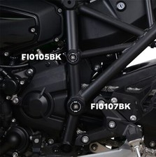 R&G Frame Plugs Black (Single LHS Lower-Frame) Kawasaki Ninja H2 SX 2018 - 2024