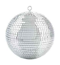 Disco Mirror Glass Ball 6 Inch Silver Party Club Home Decoration Lightweight