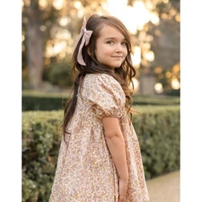 NWT Noralee Rylee Cru Luna dress cotton purple yellow Summer Garden SZ 10y