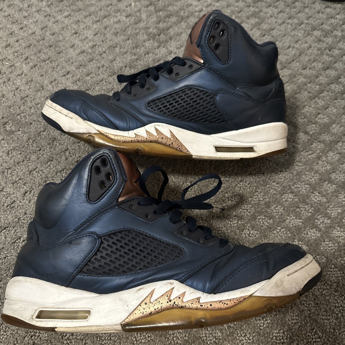 Nike Air Jordan Bronze Retro Mens Size Blue Shoes Sneakers