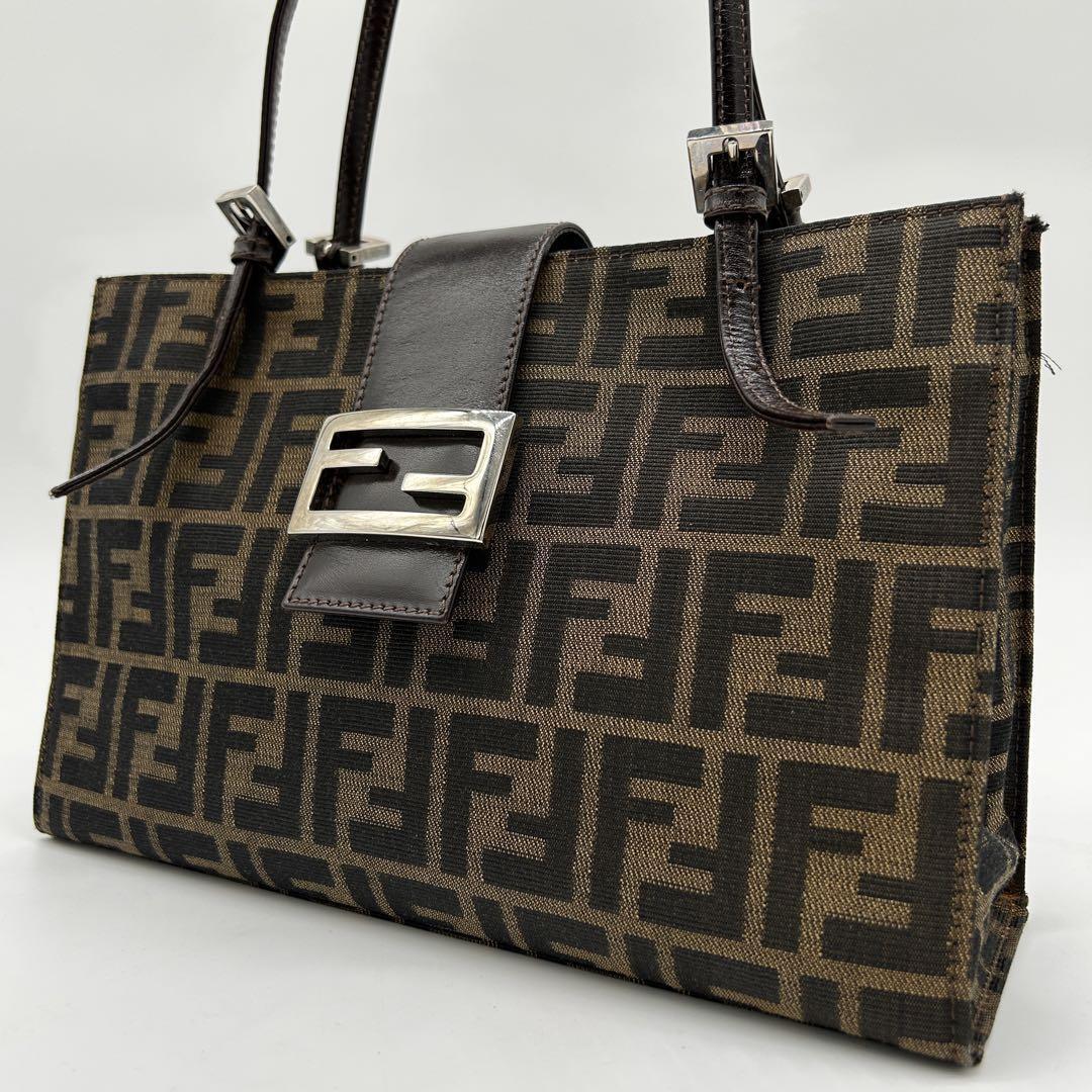 FENDI Mamma Bucket Bag in Zucca Brown Pre-Owned