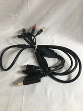 Generic Universal Component Cable for Xbox 360 / PS2 / PS3 / Wii Black RCA