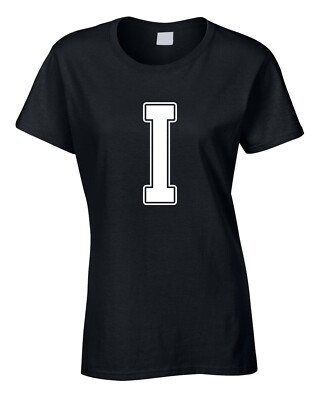 Letter I Women's T-Shirt Funny Joke Name Initials Team Cool Gift Idea Custom