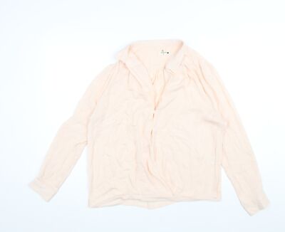 ba&sh Damen rosa Polyester Basic Bluse Größe 10 V-Ausschnitt