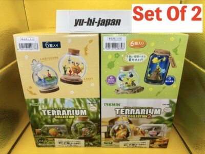 Re-Ment Pikmin Terrarium 1 & 2 Set Of 2 Box (1Box with set of 6 Re-Ment Pikmin Terrarium 1 & 2 Set Of 2 Box (1Box with set of 6