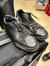 DOLCE & GABBANA MEN’S SMOOTH POLISHED LEATHER LACE UP SHOES SIZE 8.5