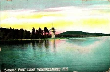 Spindle Point Observatory Weirs Lake Winnipesaukee New Hampshire NH DB Postcard