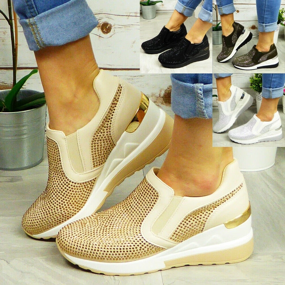 Buy Womens Wedge Shoes Mary Jane Pumps Ankle Strap High Heel Round Toe  Office Work Dress Shoes, Khaki, 5 at Amazon.in