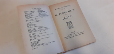 SELTENE AUSGABE LA PETITE SOEUR DE TROTT LICHTENBERGER PARIS PLON NUTRIT 1946