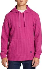 Alpine Design Men's Waffle Hoodie Size Large Pull Over Dark Magenta