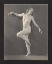 C1920 DANCING SIREN DECO RISQUE VAMP OLIVE ANN ALCORN ALTA SILVER GELATIN PHOTO