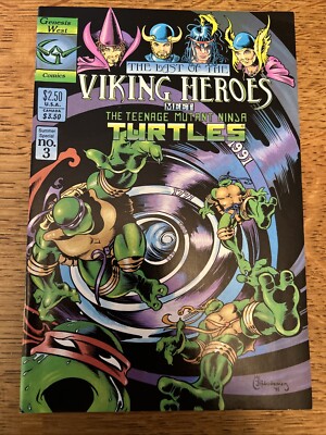 The Last of the Viking Heroes Meet The TMNT #3 - Michael Thibodeaux - 1991