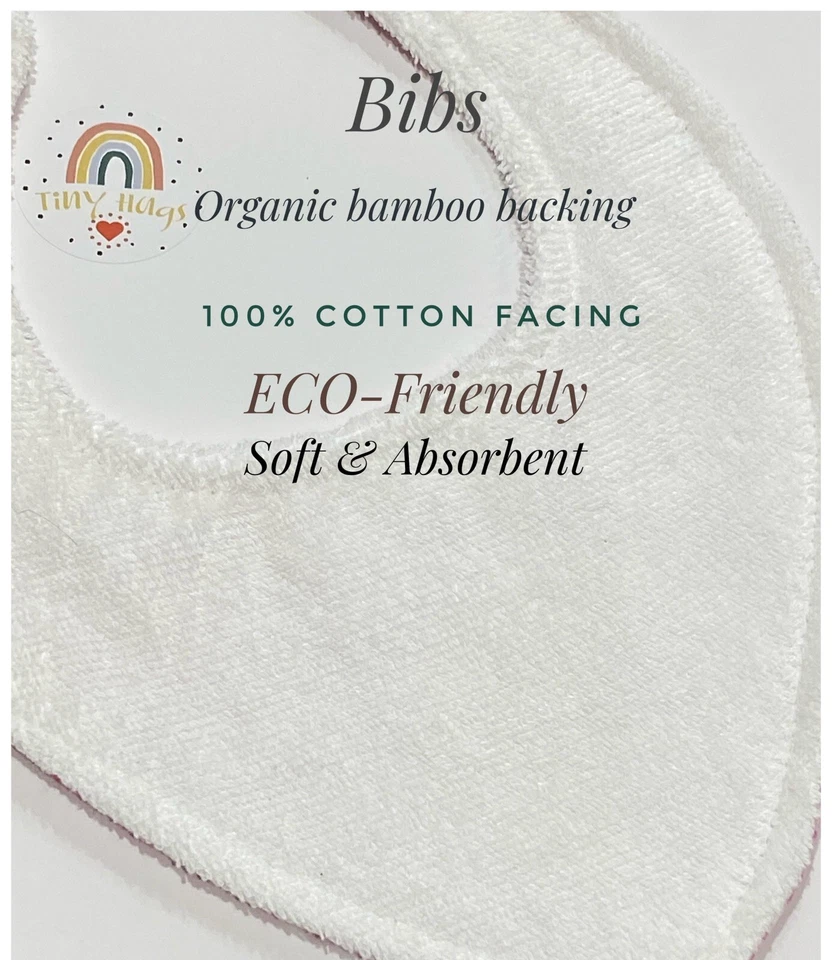 Baby Bib Handmade bandana  Cotton /Bamboo  Babies & Shower Gift Sunflower Girl - image 3 of 4