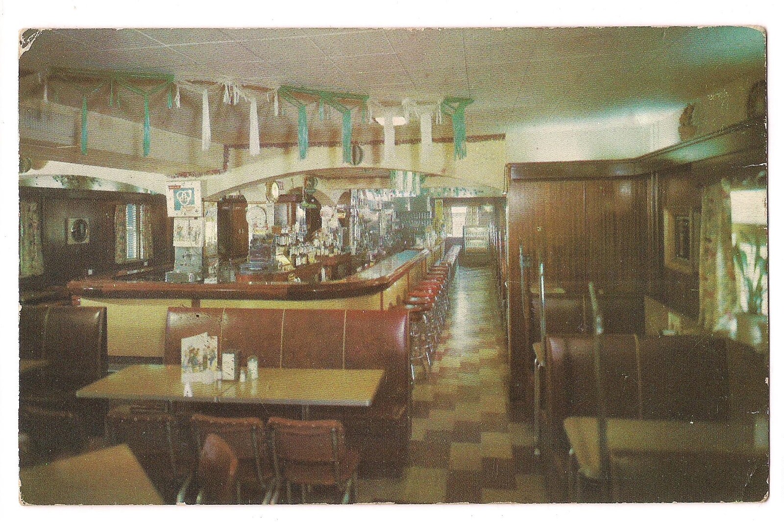 Interior of JIM'S CAFE Frederick & Shippen Sts Lancaster PA Postcard Now Stubbys eBay