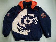 VINTAGE RARE STARTER CLASSIC TEAM COLLECTION CHICAGO BEARS JACKET IN SIZE L