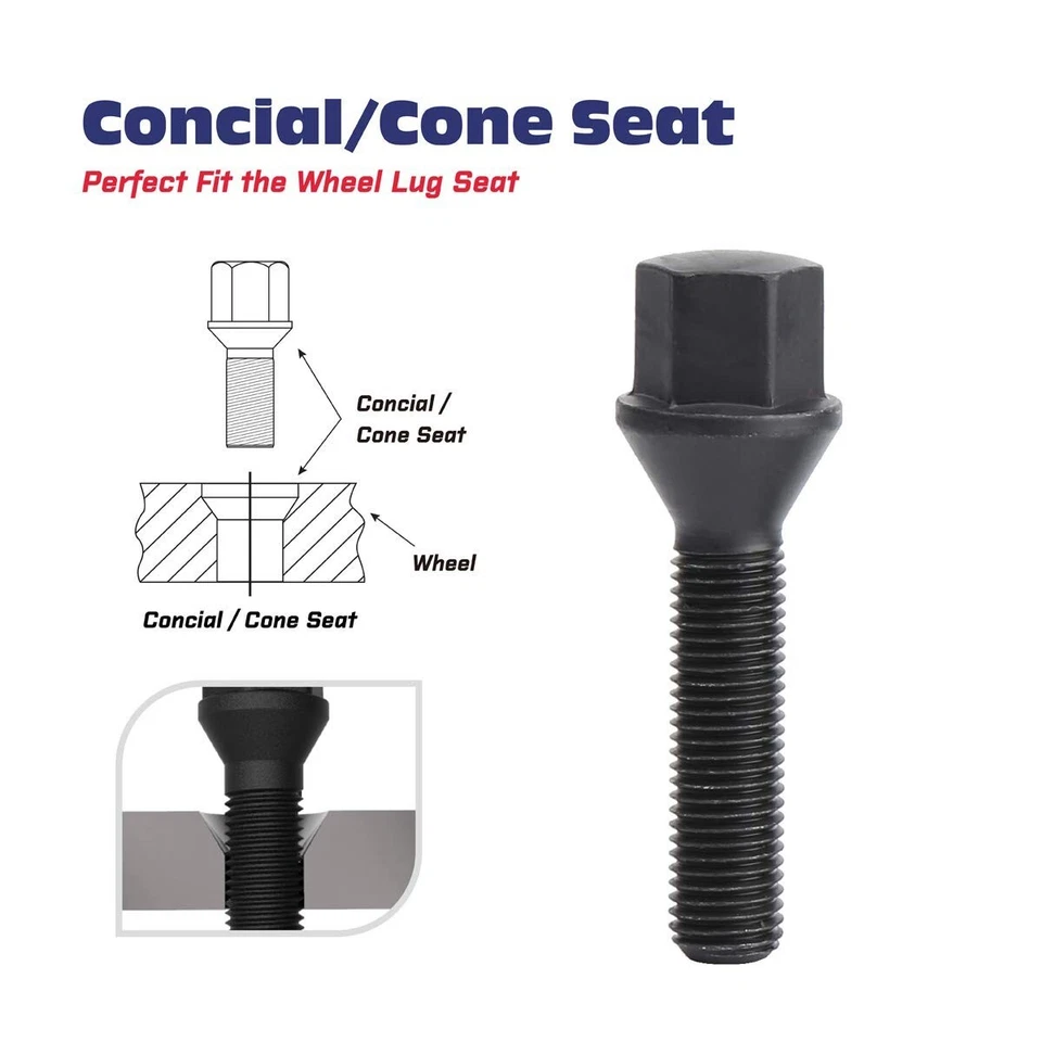 KSP 10pc 12x1.5 Extended Lug Bolts Conical Seat 45mm Shank For BMW Z3 Z4 Z8 M5 - Image 3 of 4