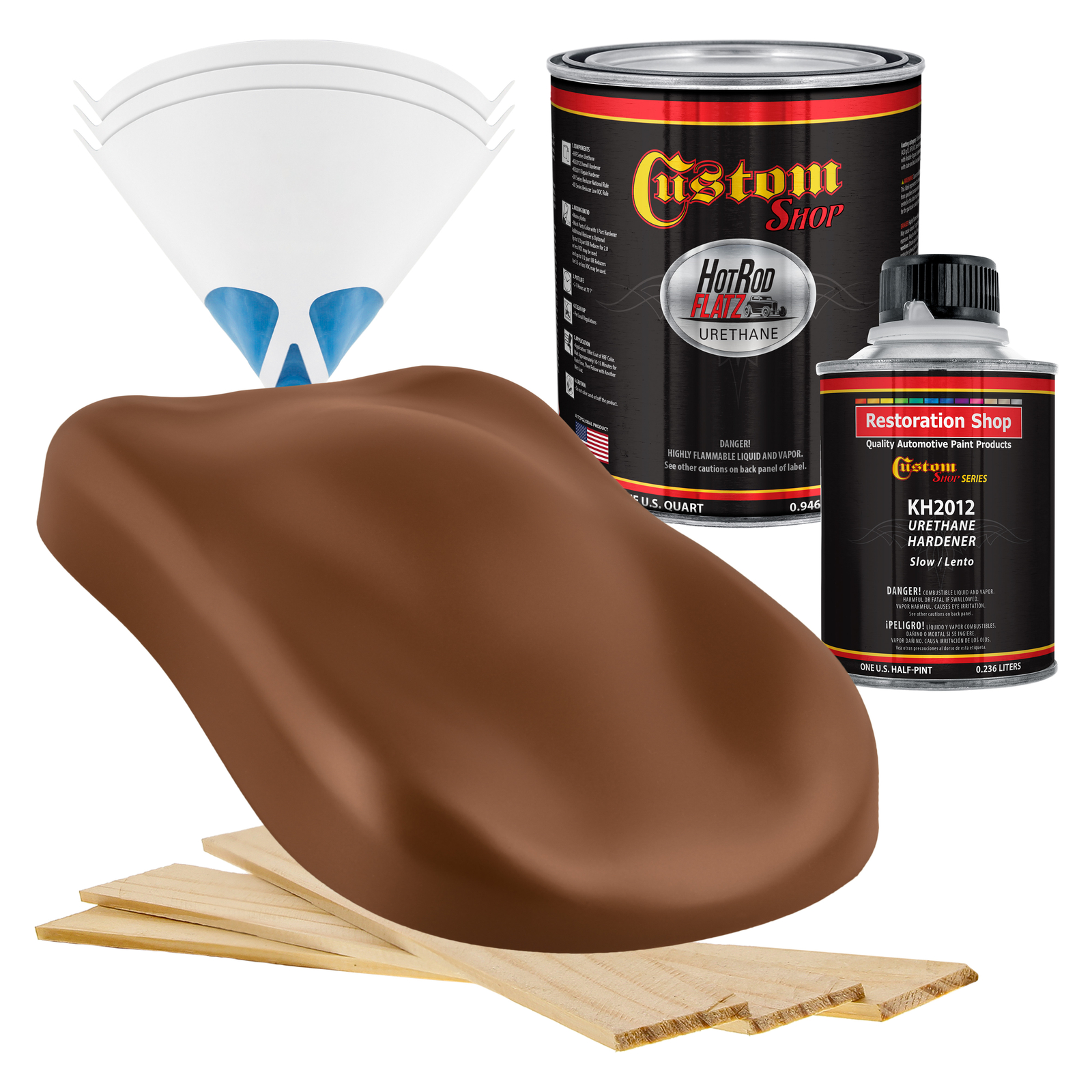 HOT ROD FLATZ Rust Pearl Quart Kit URETHANE Flat Auto Car Paint Kit