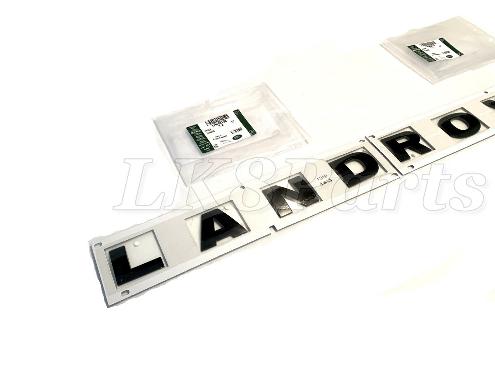 LR3 LR4 Front Hood Land Rover Name Plate Lettering in Gloss Black ...