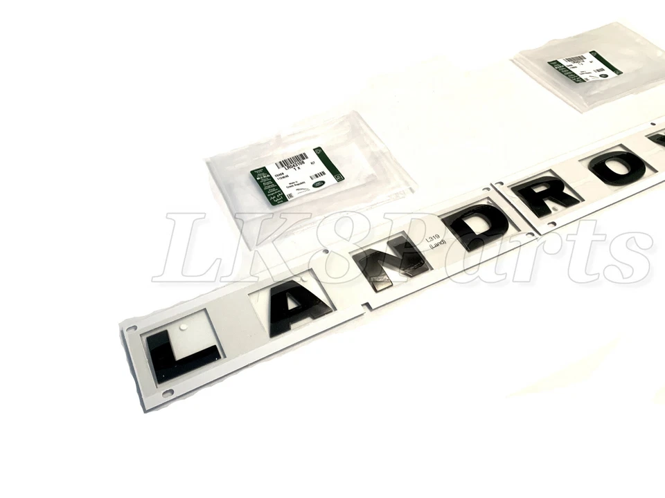 LR3 LR4 Front Hood Land Rover Name Plate Lettering in Gloss Black Finish Genuine - Image 3 of 4