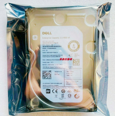 NEW Dell ST6000NM0034 NWCCG 0NWCCG PRNR6 PowerEdge 6TB 7.2K SAS 12Gbps 3.5'' HDD