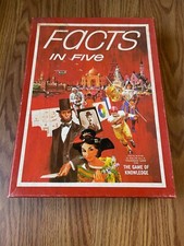 Vintage 1976 FACTS IN FIVE Board Game Complete