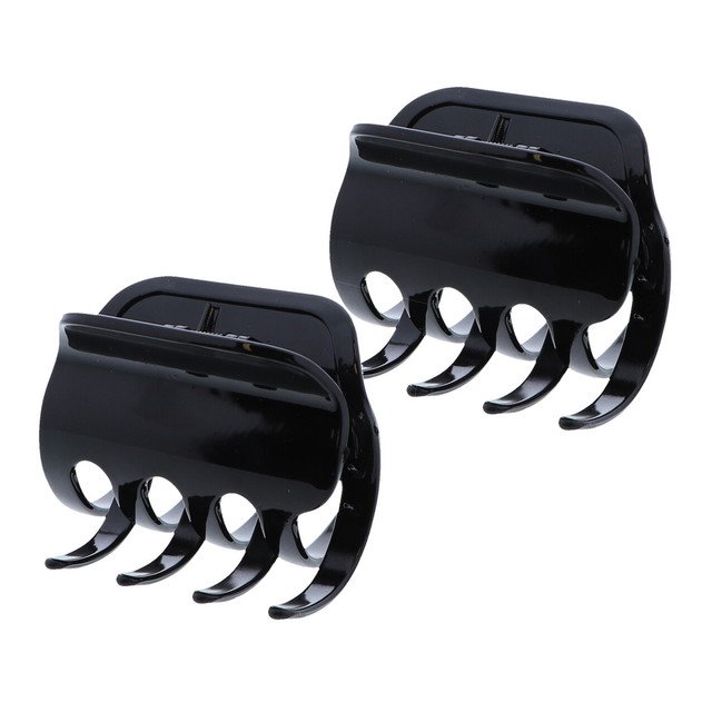 Black Jumbo Jaw Clip 3 Inch Hair Clip Cute Girls Hair Accessory 2 Claw