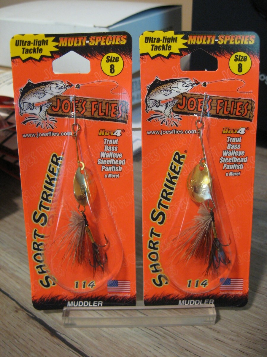 2 Joe's Flies Size 8 Inline Short Striker SpinnerBaits 114-8