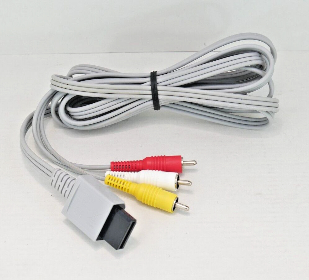 Nintendo RVL009 AV Cable Gray (Wii Audio Video Cable) 683728205256 eBay