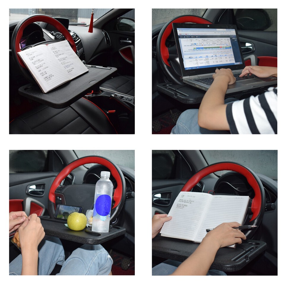 Car Laptop Holder Tray Bag Mount Back Seat Food Table Work Desk