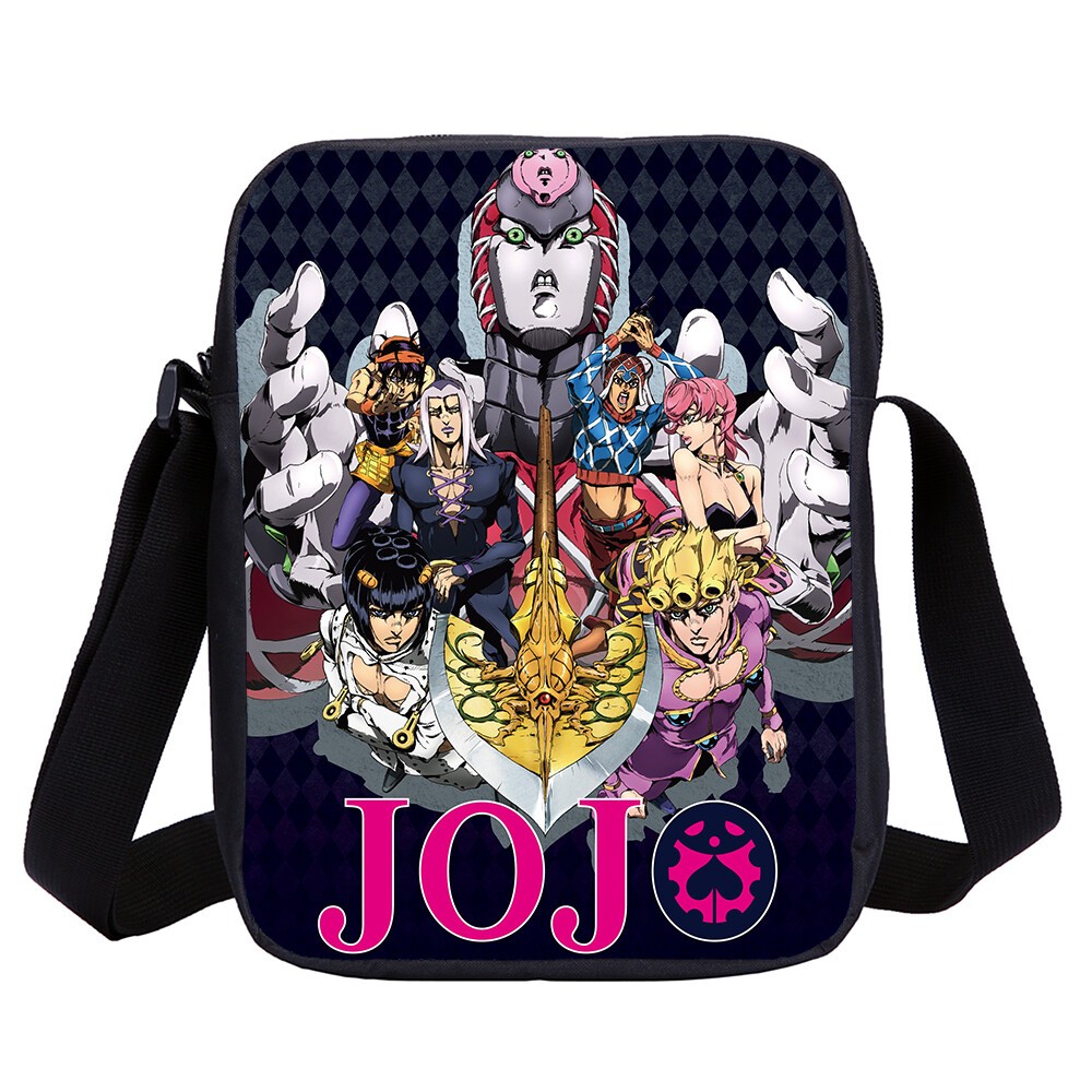 Sac à Dos JoJo's Bizarre Adventure - Taille Large, Tissu Oxford, Motif Imprimé - Neuf Sans étiquettes, Style Unisexe Ado