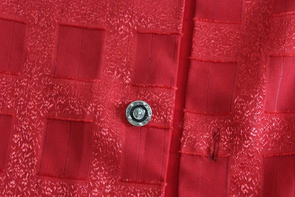 CAMISA MANGA LARGA Pronti Red Metallic Artwork Pequeña S 15 x 33/34 Foto 3 de 4