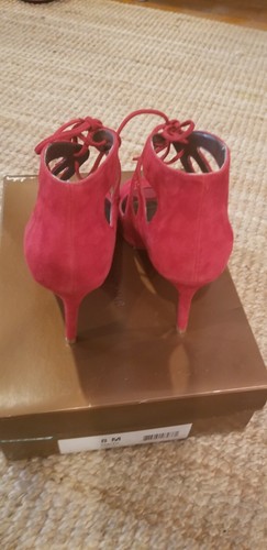 Audrey Brooke Womens Classic Red Leather Dress Shoes Size 8 - Picture 10 of 11