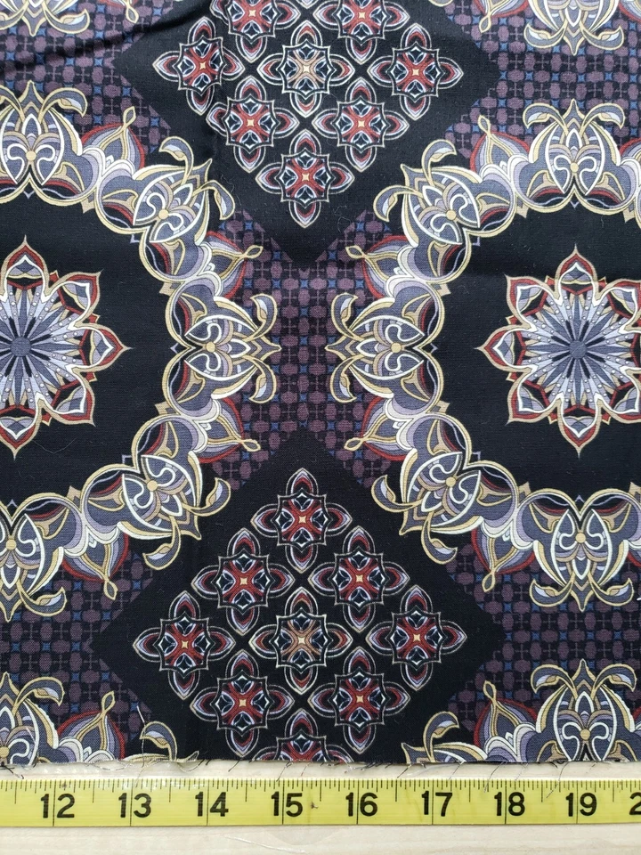 Benartex Fabric Gotham Geometric 2551 Black 1 Yd X 43" Cotton - Image 4 of 4
