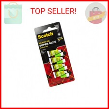 Scotch Super Glue Gel, 4-Pack of Single-Use Tubes, .017 oz each, Fast Drying, No