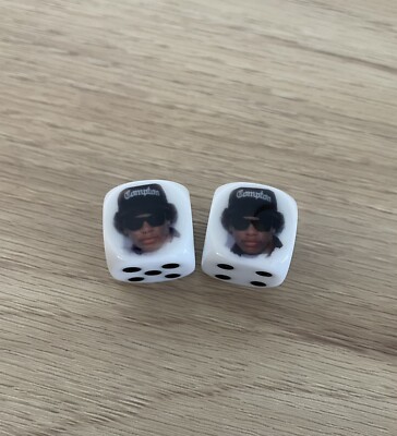 2X Dice Eazy E Easy Wheel Tire Valve Stem Cover Car Truck Auto Bike Motorcycle